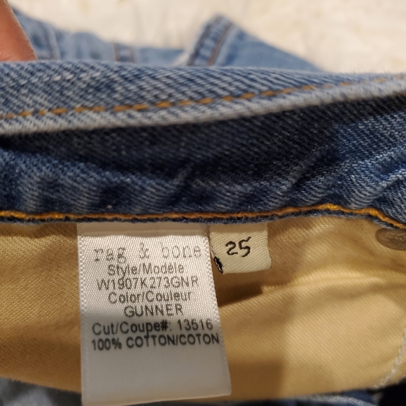 ☀️Rag&Bone Cut off Distressed Shorts Gunner Sz 25 - Picture 8 of 8